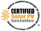 NABCEP Certified Solar PV Installer Seal